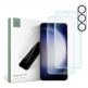 Tech-Protect Supreme Protection Set - комплект 2 броя стъклено защитно покритие за дисплея и стъклено защитно покритие за камерата на Samsung Galaxy S23 Plus (прозрачен) thumbnail