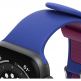 Otterbox All Day Comfort Antimicrobial Strap - изключително здрава силиконова каишка за Apple Watch 42мм, 44мм, 45мм, 46мм, Ultra 49мм (син-розов) thumbnail 2