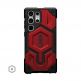 Urban Armor Gear Monarch Pro Case - удароустойчив хибриден кейс за Samsung Galaxy S23 Ultra (черен-червен) thumbnail