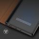 Dux Ducis Skin X2 Case - кожен калъф с поставка и отделение за кр. карти за Samsung Galaxy S23 Ultra (кафяв) thumbnail 7