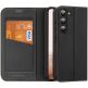 Dux Ducis Skin X2 Case - кожен калъф с поставка и отделение за кр. карти за Samsung Galaxy S23 (черен) thumbnail
