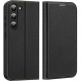 Dux Ducis Skin X2 Case - кожен калъф с поставка и отделение за кр. карти за Samsung Galaxy S23 (черен) thumbnail 9