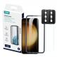 ESR Screen Shield Tempered Glass Protection Set - комплект 2 броя стъклено защитно покритие за дисплея и 2 броя предпазни стъклени лещи за камерата на Samsung Galaxy S23 (прозрачен) thumbnail