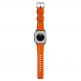 Nomad Rugged Strap - силиконова каишка за Apple Watch 42мм, 44мм, 45мм, 46мм, Ultra 49мм (оранжев-черен) thumbnail 8