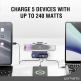 4smarts Wireless Powerbank VoltHub Graphene Pro UltiMag 24000mAh 240W - мощна външна батерия с 2xUSB-C, 1xUSB-A изходи и двоен пад за безжично зареждане за iPhone с Magsafe и Apple Watch (тъмносин) thumbnail 5