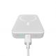 Baseus Magnetic Wireless Charging Power Bank 10000 mAh 20W (PPCX070002) - преносима външна батерия с USB-C порт и безжично зареждане с MagSafe (бял) thumbnail 7