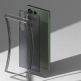 Ringke Fusion Crystal Case - хибриден удароустойчив кейс за Samsung Galaxy S23 Ultra (черен-прозрачен) thumbnail 6