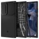 Spigen Optik Armor Case - тънък качествен силиконов (TPU) калъф с капак за камерата за Samsung Galaxy S23 Ultra (черен) thumbnail