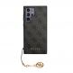 Guess 4G Charms Collection Hard Case - дизайнерски кожен кейс за Samsung Galaxy S23 Ultra (сив) thumbnail 2