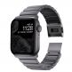 Nomad Strap Aluminum Band - алуминиева каишка за Apple Watch 42мм, 44мм, 45мм, 46мм, Ultra 49мм (тъмносив) thumbnail 2