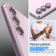 Spigen Optik Pro tR Ez Fit Lens Protector 2 Pack - 2 комплекта предпазни стъклени лещи за камерата на Samsung Galaxy S23, Galaxy S23 Plus (розов) thumbnail 6