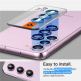 Spigen Optik Pro tR Ez Fit Lens Protector 2 Pack - 2 комплекта предпазни стъклени лещи за камерата на Samsung Galaxy S23, Galaxy S23 Plus (розов) thumbnail 15