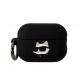 Karl Lagerfeld AirPods Pro 2 3D Logo NFT Choupette Head Silicone Case - силиконов калъф с карабинер за Apple AirPods Pro 2 (черен) thumbnail