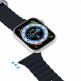 Dux Ducis Silicone Bracelet Strap (OceanWave Version) - силиконова каишка за Apple Watch 38мм, 40мм, 41мм, 42мм (2024) (тъмносив) thumbnail 3