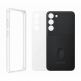 Samsung Frame Cover EF-MS916CBEGWW - оригинален хибриден кейс от две части за Samsung Galaxy S23 Plus (черен-прозрачен) thumbnail 7