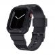 Kingxbar 2in1 Watch Strap and Case CYF537 - удароустойчив TPU кейс с вградена каишка за Apple Watch 44мм, 45мм (сив) thumbnail