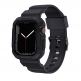 Kingxbar 2in1 Watch Strap and Case CYF537 - удароустойчив TPU кейс с вградена каишка за Apple Watch 44мм, 45мм (сив) thumbnail 5