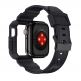 Kingxbar 2in1 Watch Strap and Case CYF537 - удароустойчив TPU кейс с вградена каишка за Apple Watch 44мм, 45мм (сив) thumbnail 6