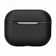 Pitaka MagEZ 600D Aramid Fiber MagSafe Case - кевларен кейс с MagSafe за Apple AirPods Pro (черен-сив)  thumbnail