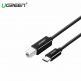 Ugreen US241 USB-C To USB-B 2.0 Printer Cable - кабел за принтер и други външни устройства USB-C Male към USB-B Male (200 см) (черен) thumbnail