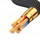 Joyroom USB-C to USB-C Cable with LED Display 100W - здрав кабел с въжена оплетка с бързо зареждане за устройства с USB-C порт (120 см) (черен) thumbnail 3
