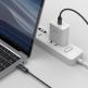 Joyroom USB-C to USB-C Cable with LED Display 100W - здрав кабел с въжена оплетка с бързо зареждане за устройства с USB-C порт (120 см) (черен) thumbnail 5