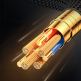 Joyroom USB-C to USB-C Cable with LED Display 100W - здрав кабел с въжена оплетка с бързо зареждане за устройства с USB-C порт (120 см) (черен) thumbnail 8