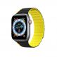 Dux Ducis Silicone Magnetic Strap (LD Version) - магнитна силиконова каишка за Apple Watch 38мм, 40мм, 41мм, 42мм (2024) (черен-жълт) thumbnail