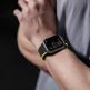 Dux Ducis Silicone Magnetic Strap (LD Version) - магнитна силиконова каишка за Apple Watch 38мм, 40мм, 41мм, 42мм (2024) (черен-жълт) thumbnail 3