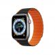 Dux Ducis Silicone Magnetic Strap (LD Version) - магнитна силиконова каишка за Apple Watch 38мм, 40мм, 41мм, 42мм (2024) (черен-оранжев) thumbnail