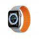 Dux Ducis Silicone Magnetic Strap (LD Version) - магнитна силиконова каишка за Apple Watch 38мм, 40мм, 41мм, 42мм (2024) (сив-оранжев) thumbnail
