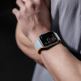 Dux Ducis Silicone Magnetic Strap (LD Version) - магнитна силиконова каишка за Apple Watch 38мм, 40мм, 41мм, 42мм (2024) (сив-оранжев) thumbnail 3
