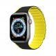 Dux Ducis Silicone Magnetic Strap (LD Version) - магнитна силиконова каишка за Apple Watch 42мм, 44мм, 45мм, 46mm ,Ultra 49мм (черен-жълт) thumbnail