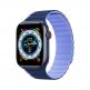 Dux Ducis Silicone Magnetic Strap (LD Version) - магнитна силиконова каишка за Apple Watch 42мм, 44мм, 45мм, 46мм, Ultra 49мм (син) thumbnail
