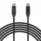Choetech USB-C to USB-C Cable 240W - кабел с бързо зареждане за устройства с USB-C порт (200 см) (черен)  thumbnail