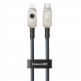 Baseus Aramid Fiber Braiding USB-C to Lightning Cable PD 20W (P10355803221-01) - изключително здрав USB-C към Lightning кабел за Apple устройства с Lightning порт (200 см) (син) thumbnail 3