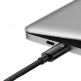 Baseus Tungsten Gold USB-C to USB-C Cable 240W (CAWJ040201) - кабел с бързо зареждане за устройства с USB-C порт (300 см) (черен)  thumbnail 3