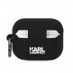 Karl Lagerfeld AirPods Pro 3D Logo NFT Choupette Head Silicone Case - силиконов калъф с карабинер за Apple AirPods Pro (черен) thumbnail 2
