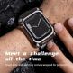 Nillkin DynaGuard Watch Strap and Case - удароустойчив алуминиев кейс от най-висок клас с вградена каишка за Apple Watch 45мм (черен) thumbnail 7