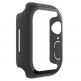 Belkin ScreenForce Bumper and Glass - качествен твърд кейс с вграден стъклен протектор за дисплея на Apple Watch 45мм, Apple Watch 44мм (черен) thumbnail 3