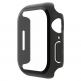 Belkin ScreenForce Bumper and Glass - качествен твърд кейс с вграден стъклен протектор за дисплея на Apple Watch 45мм, Apple Watch 44мм (черен) thumbnail 4