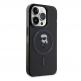 Karl Lagerfeld IML Ikonik Magsafe Case - дизайнерски силиконов кейс за iPhone 15 Pro с Magsafe (черен) thumbnail 2