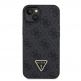 Guess Strass Triangle Metal Logo Case - силиконов (TPU) калъф за iPhone 15 (черен) thumbnail 2