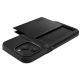 Spigen Slim Armor CS Case - хибриден кейс с отделение за кр. карти и най-висока степен на защита за iPhone 15 Pro Max (черен) thumbnail 8