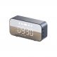 Dudao Y17 Wireless Speaker Bluetooth, FM And Clock - безжичен портативен спийкър с FM радио, часовник с аларма и microSD слот (тъмносив) thumbnail