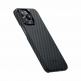 Pitaka MagEZ 4 1500D Aramid Fiber MagSafe Case - кевларен кейс с MagSafe за iPhone 15 Pro Max (черен-сив)  thumbnail 2