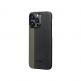Pitaka MagEZ 4 600D Fusion Weaving Aramid Fiber MagSafe Case - кевларен кейс с MagSafe за iPhone 15 Pro Max (черен-зелен)  thumbnail