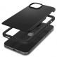 Spigen Thin Fit Case - качествен тънък матиран кейс за iPhone 15 Plus (черен) thumbnail 10