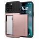 Spigen Slim Armor CS Case - хибриден кейс с отделение за кр. карти и най-висока степен на защита за iPhone 15 Pro Max (розово злато) thumbnail