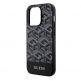 Guess PU G Cube MagSafe Leather Hard Case - дизайнерски кожен кейс с MagSafe за iPhone 15 Pro Max (черен) thumbnail 6